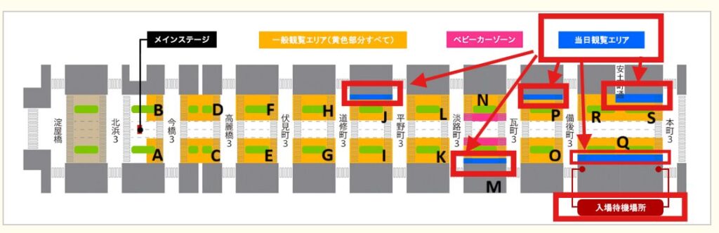 当日観覧エリア