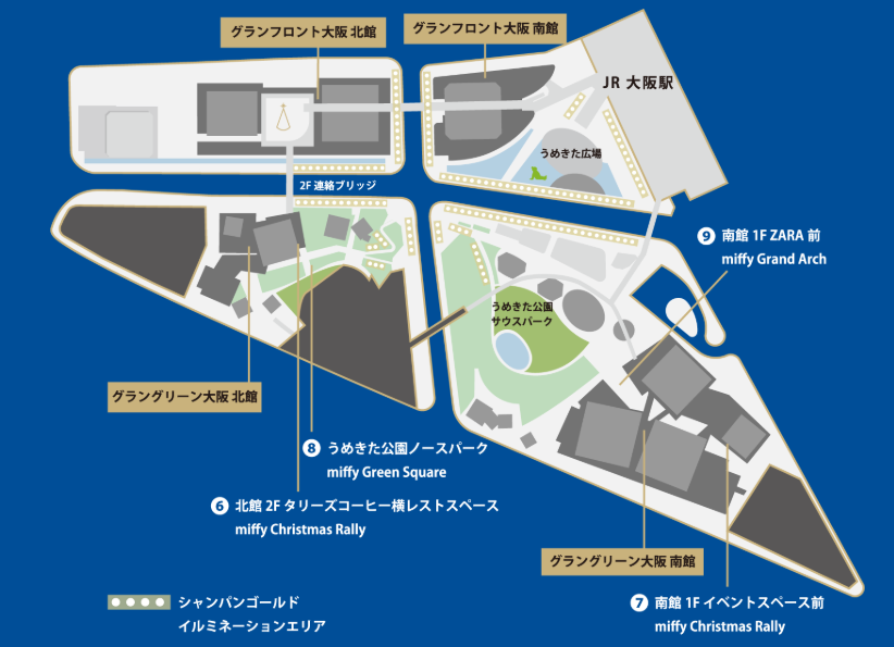 グランフロント大阪ツリーフロアmap