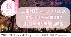 二条城桜まつりライトアップ