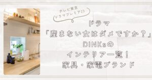 ドラマ「産まない女はダメですか？」DINKsのインテリア一覧！家具・家電ブランド
