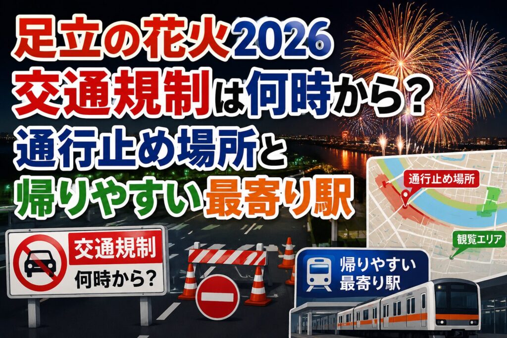 足立の花火交通規制2026
