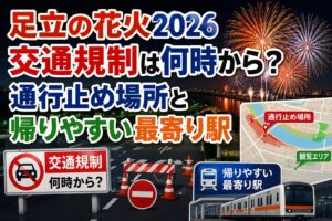 足立の花火交通規制2026
