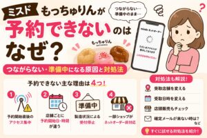 ミスドもっちゅりんが予約できないのはなぜ?つながらない・準備中になる原因と対処法
