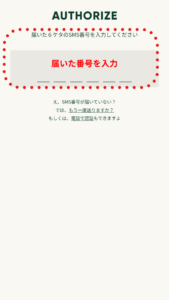 番号入力